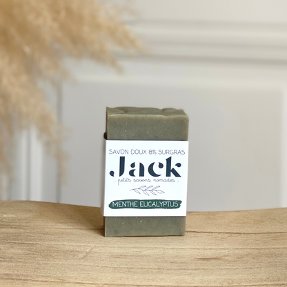 Savon naturel Menthe Eucalyptus doux & surgras fabrication artisanale Lyon