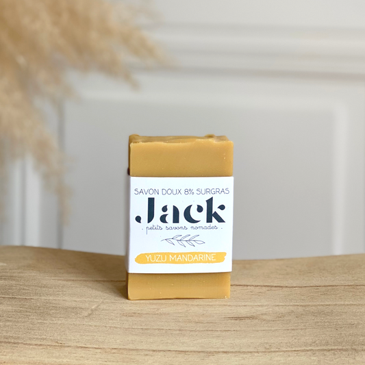 Savon naturel Yuzu Mandarine doux & surgras fabrication artisanale Lyon